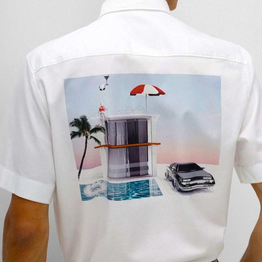 Hugo boss vacation shirt size medium men’s